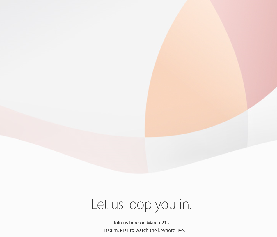 Apple Keynote Event March 2016